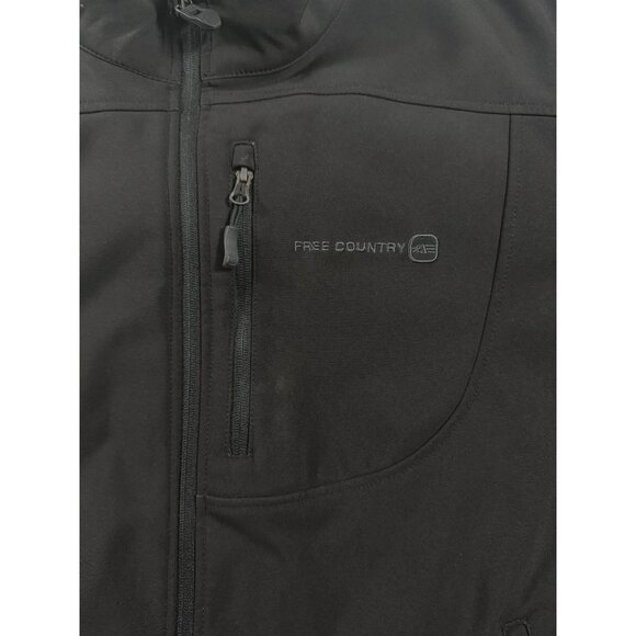 Free Country Men’s Black Softshell Jacket – Size 3XL Warm Winter Outerwear - Picture 9 of 15